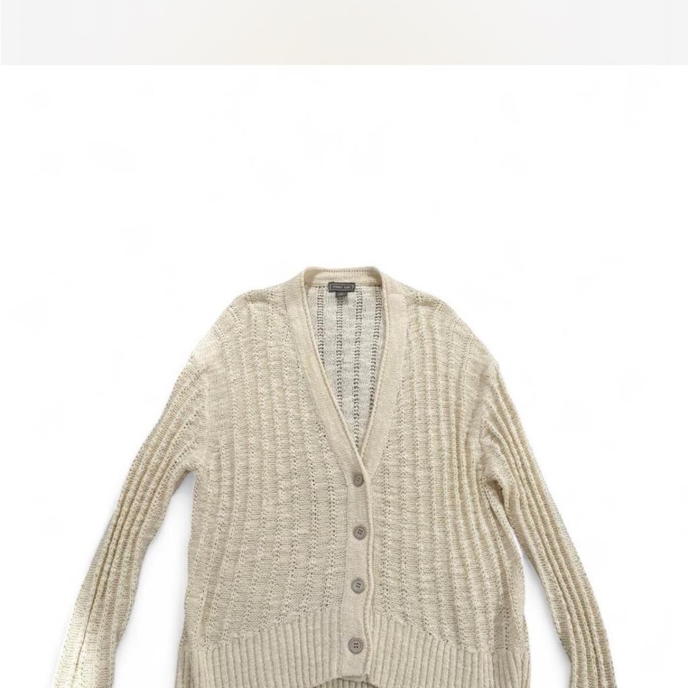 Elegant Beige Knit Cardigan